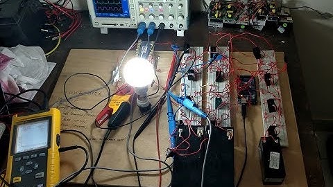 7 level Inverter using Arduino Mega on Load(Code in ppt in description)