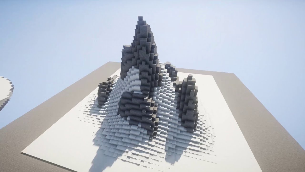 MINECRAFT LAZYTUTORIAL | Faire une montagne en moins d'une minute dans