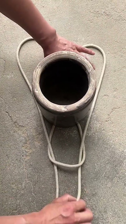 Cross bucket knot“Knot skills” practical knot