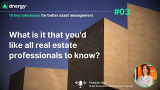 What is it that you'd like all real estate professionals to know?