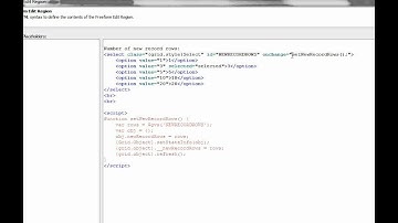 V11 Changing the Number of New Record Rows Shown in a Grid at Run-Time - Part 1