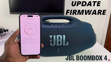 How To Update JBL Boombox 4 Firmware