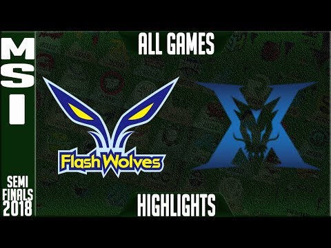 FW vs KZ Highlights ALL GAMES Semi-Finals | MSI 2018 Semifinals Flash Wolves vs King-Zone DragonX