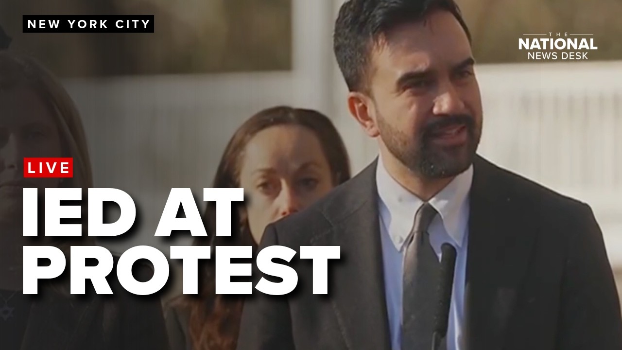 Mamdani, NYPD presser on the IED at anti-Islam protest