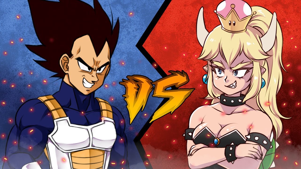 parody or satire Vegeta VS Bowsette [SMASH BATTLE]
