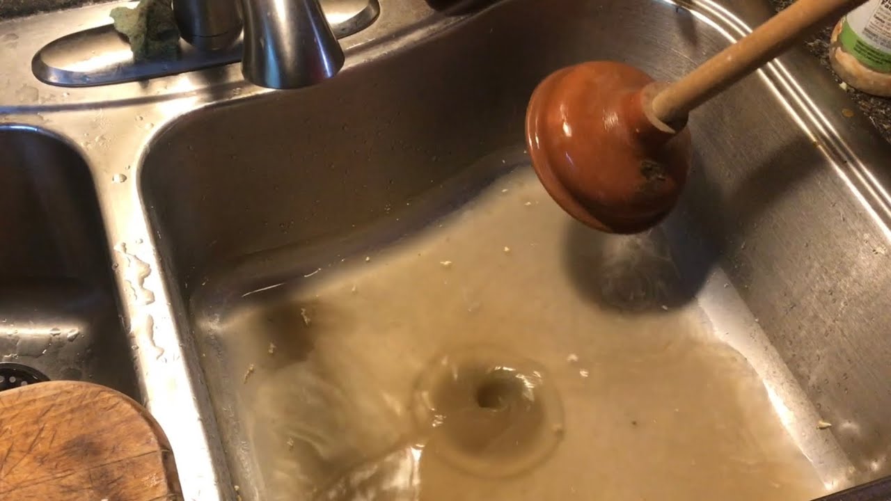 How To Unclog A Double Kitchen Sink With A Plunger