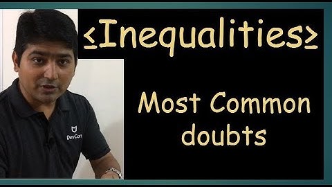Quadratic inequality concepts in Hindi - Part 1