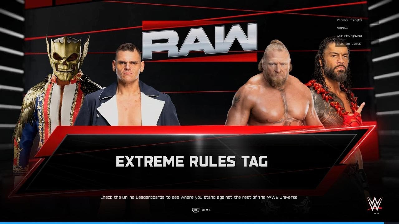 Gunther, Cody Rhodes vs AnirudhSingh, ShashankRathi | Easy