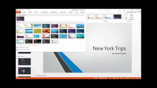 Introduction to Power Point Lesson 12   Applying themes