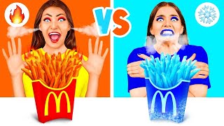Hot vs Cold Food Challenge by Fun Fun Challenge