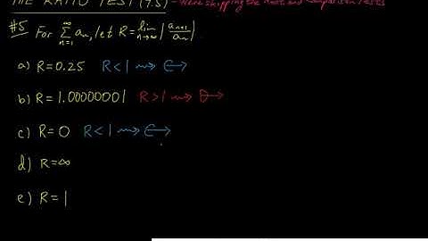 Convergence Tests   #5