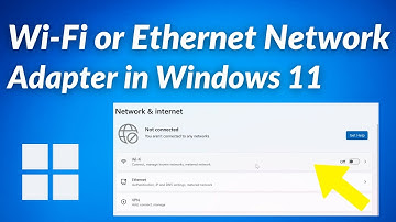 How to Enable Wi-Fi or Ethernet Network Adapter in Windows 11
