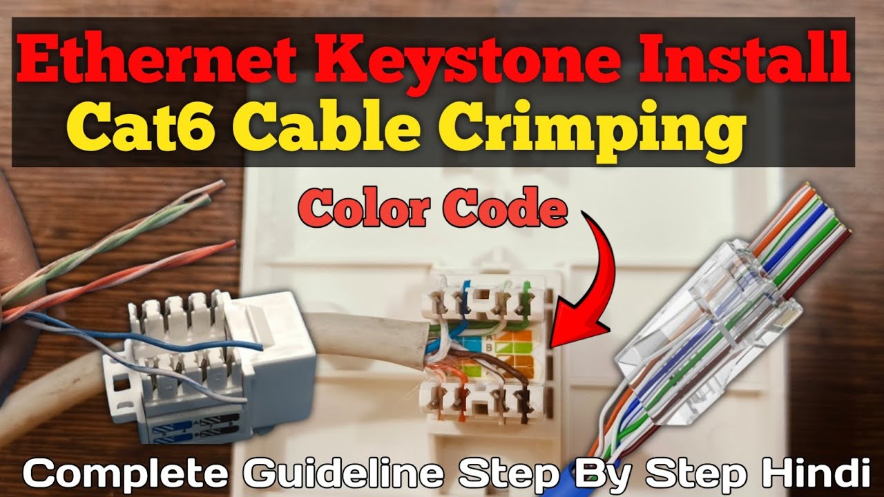 How to Install a Cat6 Keystone Jack Like a Pro | How to Terminate Cat6