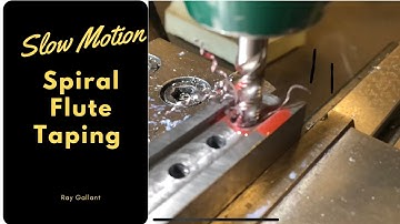 Slow motion spiral flute tapping