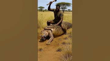Man Fights Giant Python Eating A Leopard #unbelievable #fight