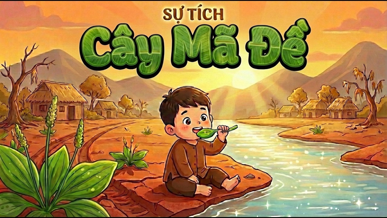 Sự tích cây Mã Đề: Lá thìa xanh ven vết xe bò