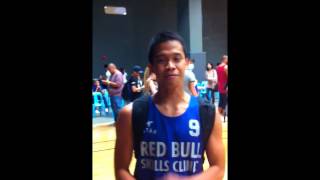 Baser Amer and Kevin Alas after Rajon Rondo Clinic