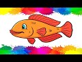 easy fish drawing🐠🐋🐟!! fish drawing and colouring for my lovely kids,