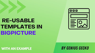 How to kick-start your project with task templates in BigPicture?