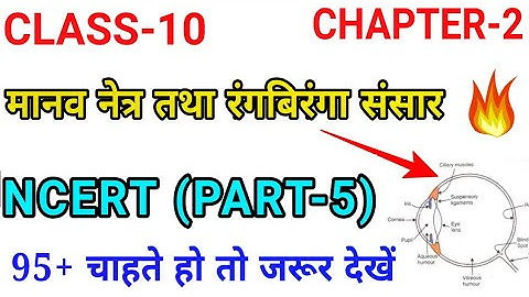 मानव नेत्र तथा रंगबिरंगा संसार 10th(Part-5)/ Class 10 Science ,/Science Board exam 2020,/Chapter 3