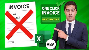 How to add a NEXT INVOICE Button in Excel l Change Invoice Number Automatically in Excel