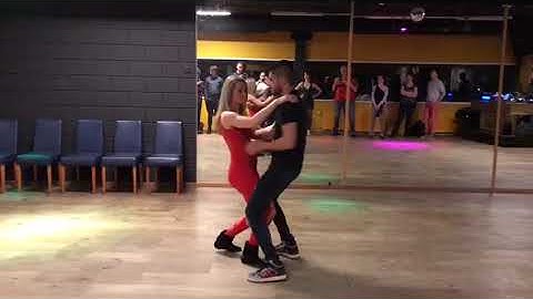 Brazilian Zouk demo Marcos and Marjolein at De Dreef in Utrecht The Netherlands - 8 february 2019
