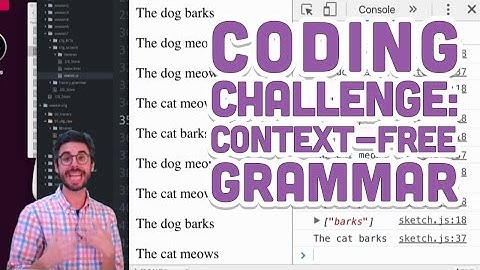 Coding Challenge #43: Context-Free Grammar