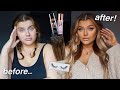 ULTIMATE QUARANTINE GLOW UP! *tan, hair, fav glam make up look!* | Rachel Leary