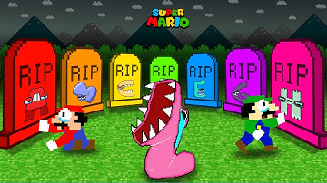 Mario R.I.P All Alphabet Lore (A - Z...) Sorry All Alphabet Lore...Very Sad Story | Game Animation