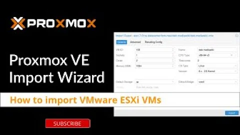 Proxmox VE Import Wizard: How to import VMs from VMware ESXi