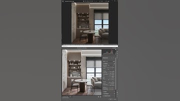 Как настроить экспозицию в теплом интерьере #3dsmax #визуализация #3dtutorial #3d #3д #3dmax
