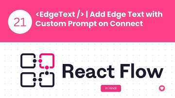 React Flow Tutorial #21 | Edge Text | Add onconnect function | Add edge text