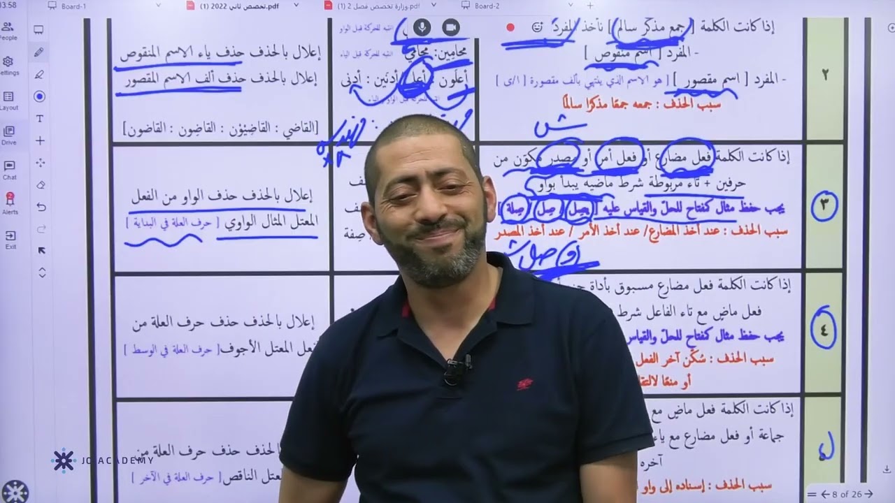 الإعلال بالحذف مع ضياء ابو الرز 2007