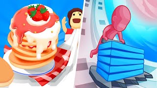 Pancake Runner | Stack Color  - All Level Gameplay Android,iOS - NEW BIG APK UPDATE screenshot 4