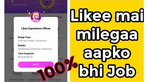 Likee experience officer badge kaise milegaa ||likee experience officer kaise bane ||likee app badge