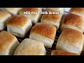 CC] (NO 달걀) 간식으로 즐기는 작은 우유빵🍞🥛 밀크 파베 (우유빵) 만들기 ; Milk Pave (Milk Bread) Recipe | SweetMiMy