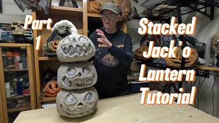 Paper Mache Stacked Jack 'o Lanterns Tutorial - Part 1