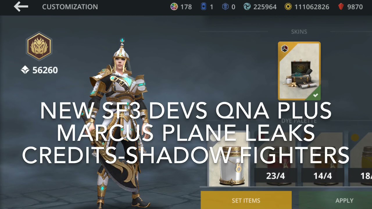 New Marcus Plane Leaks Plus Devs Qna Shadow Fight 3!!!