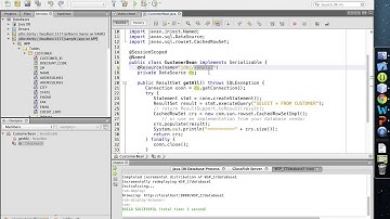 JSF database access thru resource injection - demo 1