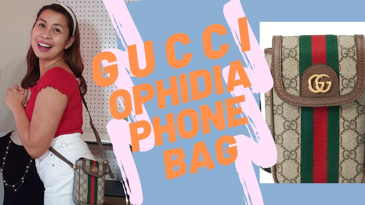 Gucci Ophidia GG Supreme Phone Bag / Gucci Supreme Bag/ Lux Bag / Gucci Bag  Review/ - YouTube