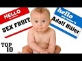 Top 10 Illegal Baby Names