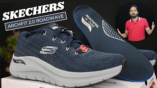 Skechers Archfit 2.0 Roadwave Sports Shoes Unboxing \u0026 Review | Best Comfort \u0026 🌿 Eco-Friendly