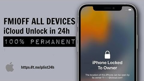 FMI OFF - TOKEN PLIST NEW METHOD FMIOFF Permanent iCloud Removal