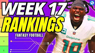 Week 17 Fantasy Football Rankings - Every Position Start 'Em, Sit 'Em (2023)