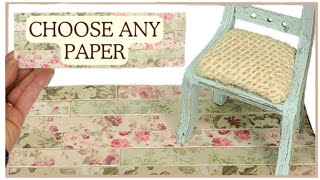 EASY decoupage for Mini Floors, Backsplash, Table or Ceiling by Queen City Minis 9,697 views 4 months ago 8 minutes, 7 seconds