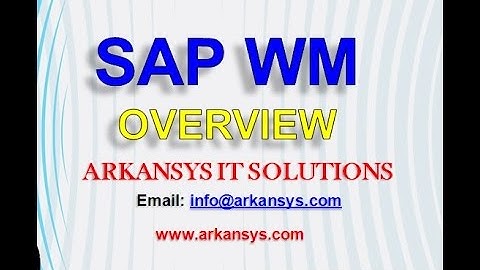 SAP WM ONLINE TRAINING | WM TRAINING MANAGEMENT | WM TUTORIALS