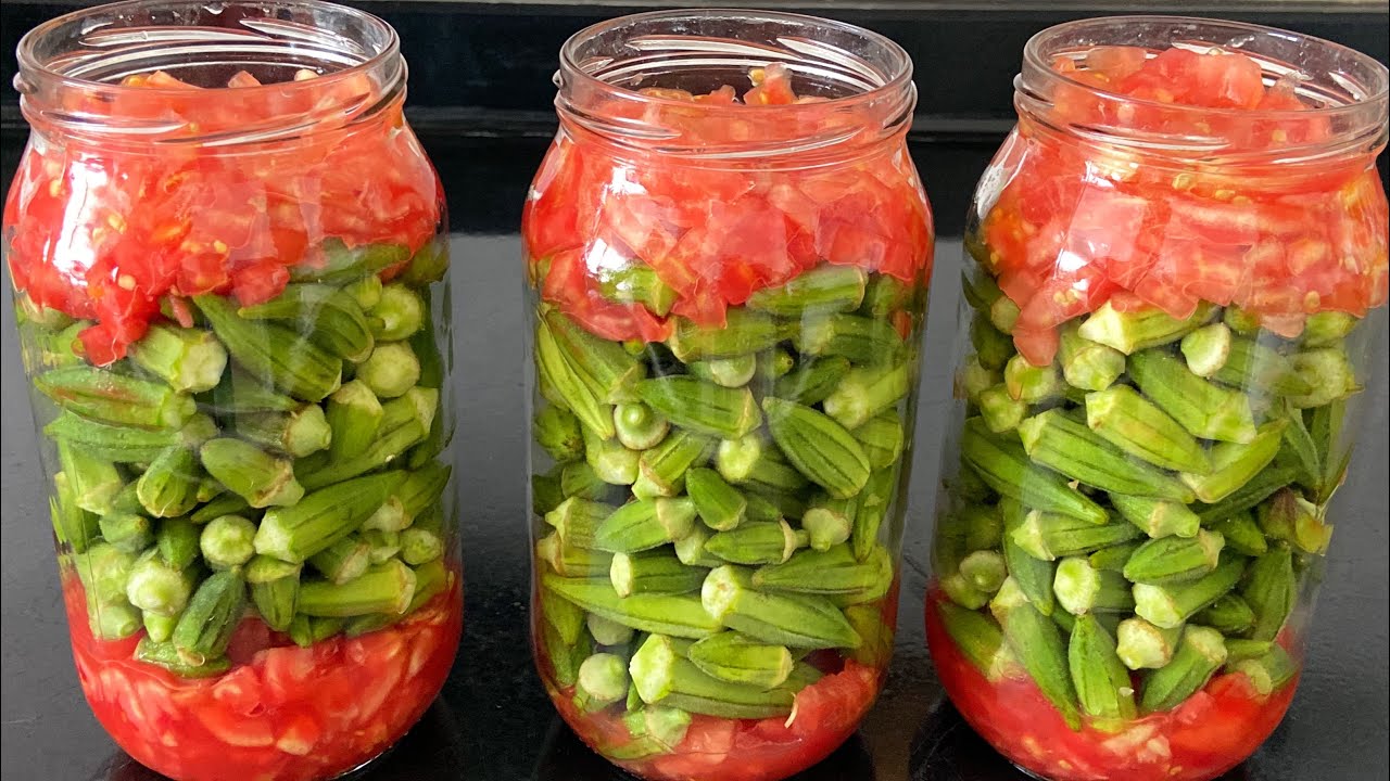 KONSERVE BAMYA KIŞA NASIL SAKLANIR💯MEYSİMİNDEKİ KADAR TAZE KONSERVE BAMYA 👌🏼KONSERVE BAMYA YEMEĞİ