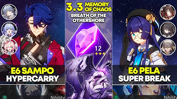 E6 Sampo Hypercarry & E6 Pela Super Break | Memory of Chaos 12 | Honkai Star Rail 3.3
