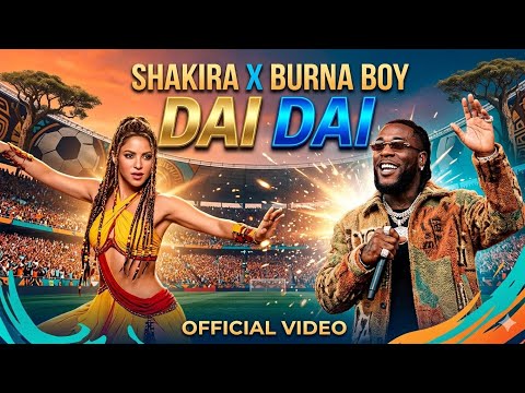 Shakira, burna boy -Dia Dia (official video) #youtube #football music -  YouTube