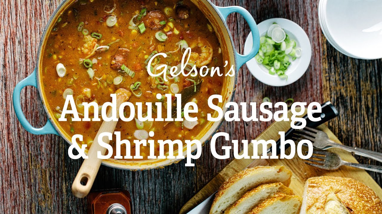 Andouille Sausage & Shrimp Gumbo YouTube